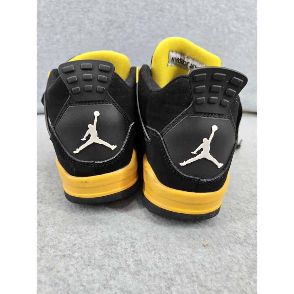 Nike Air‎ Jordan Retro 4 "Yellow Thunder" US Men's Size 7.5 Womans 9 - Picture 5 of 9